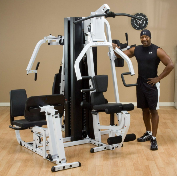 our top rated home gym with leg press machine the body solid EXM3000LPS Double-Stack home gym 