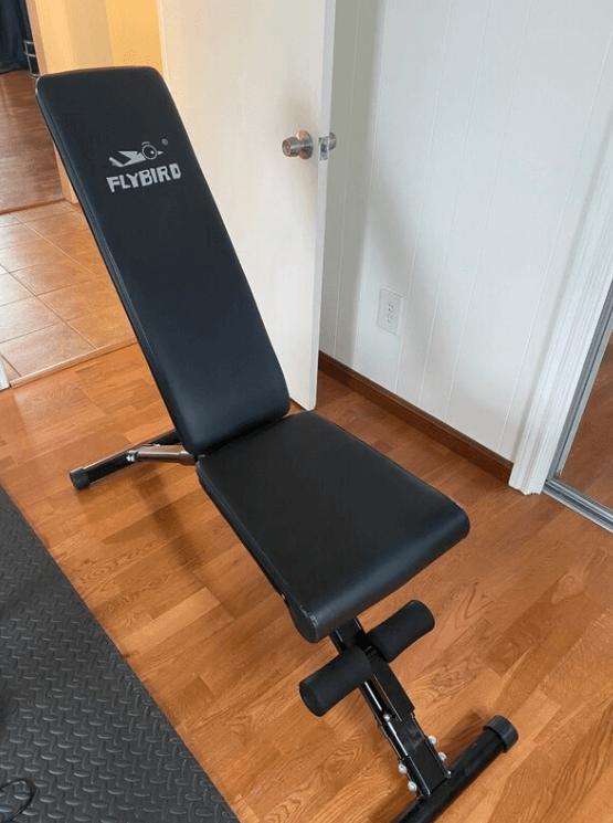 the most compact & space-saving bench the adjustable multi-purpose foldable utility bench from FLYBIRD