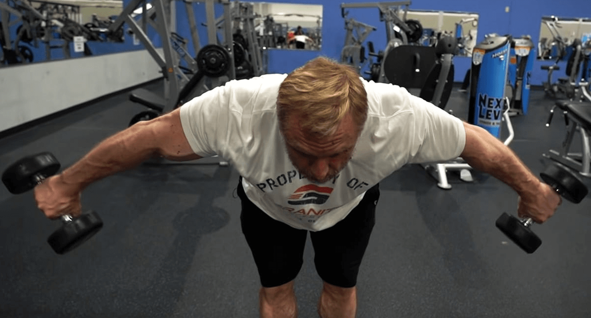 This exercise is pretty close to the rear delt fly, and offers a great opportunity to hit your rear deltoid muscles