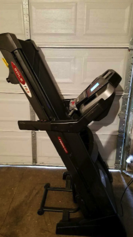 folding system of our second zwift treadmill