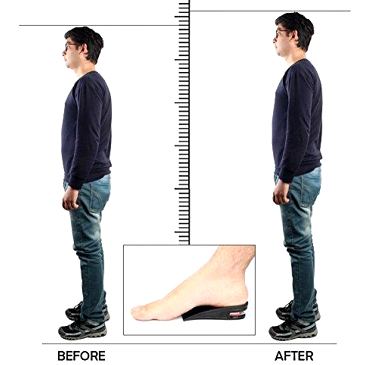 Using Boosting Shoe Inserts can help you appear taller artificially