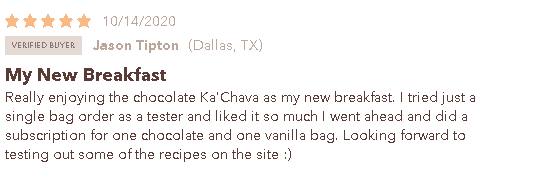 Ka’Chava customer review