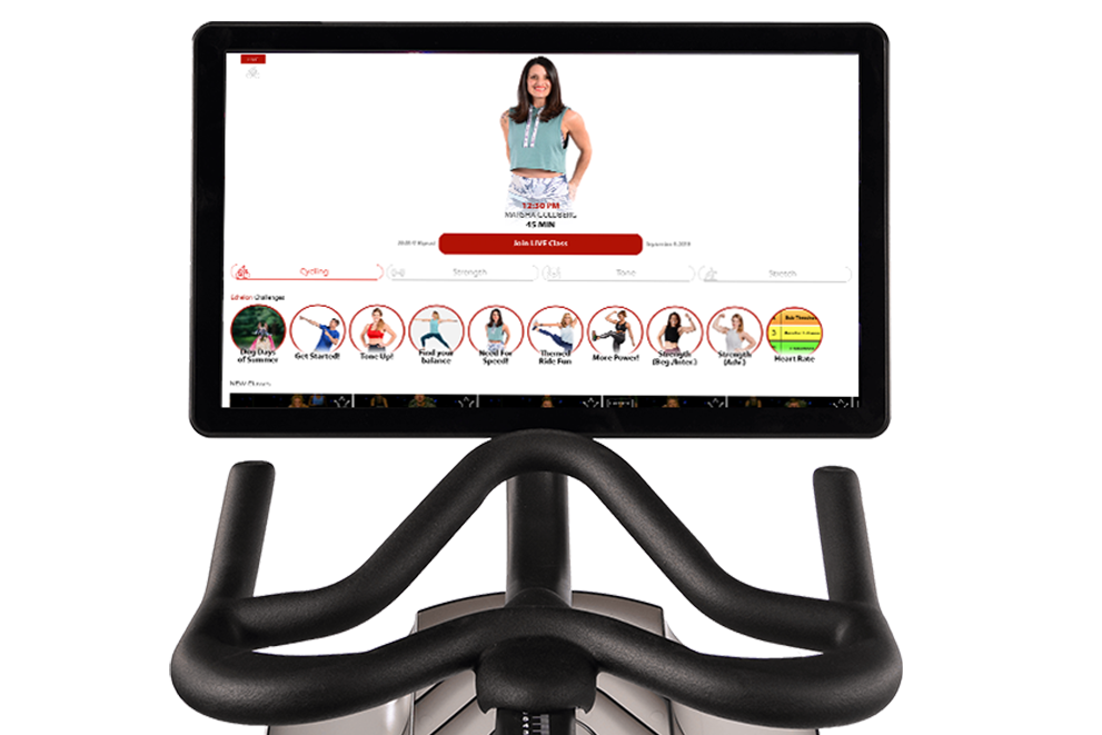 The Echelon EX5S is able to connect to both the Zwift app and Peloton live