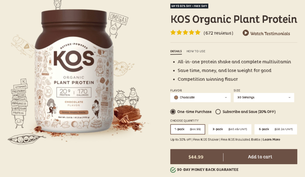 Cost – Whats In It Kos Protein –fewer Ingredients – Cleaner Label Best Kachava Alternatives 1024x595 