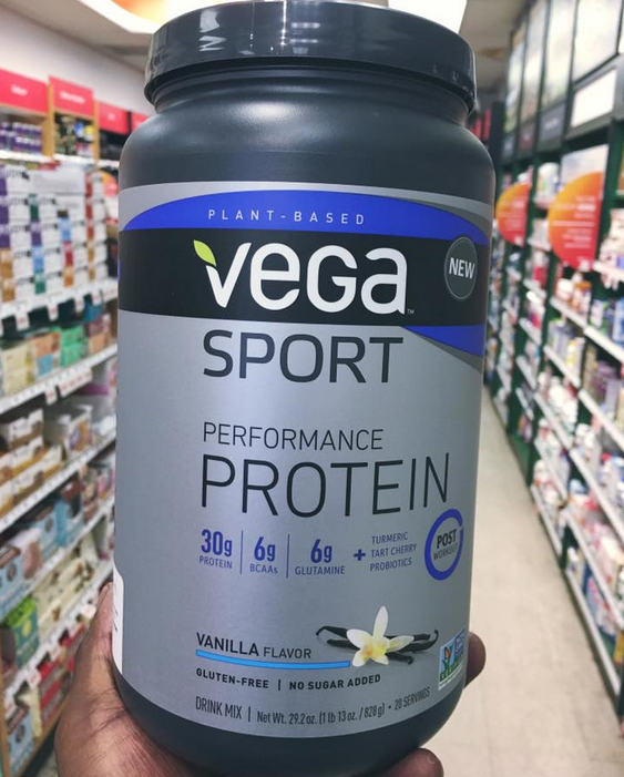 Vega Sport is a great option when it comes to protein powders that lack whey
