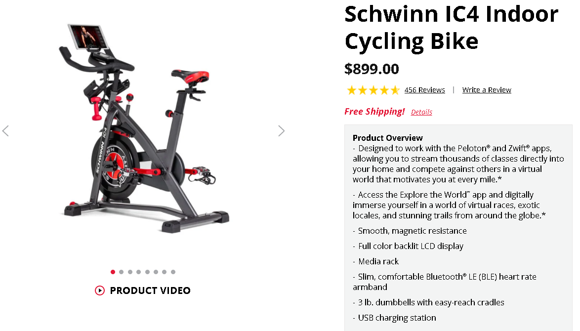 Schwinn IC4 Price