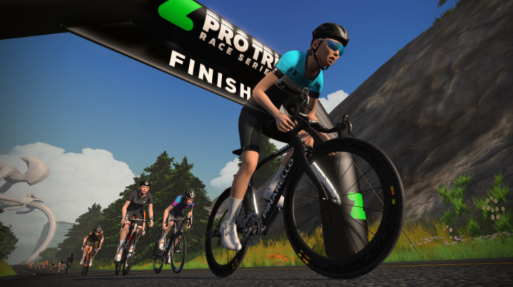 Riding with The Pros is another thing you get when using Zwift