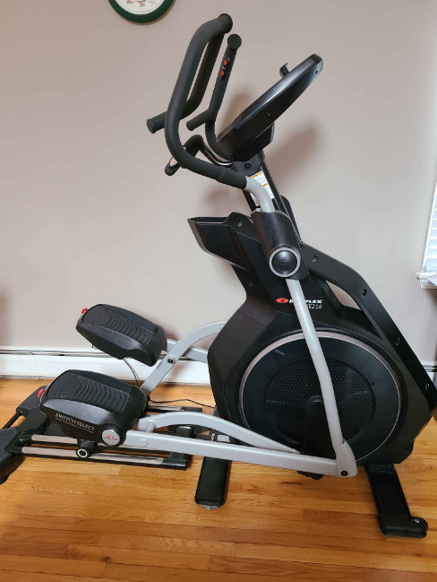The Bowflex BXE216 is not only a cool elliptical, it also doubles as an exercise bike