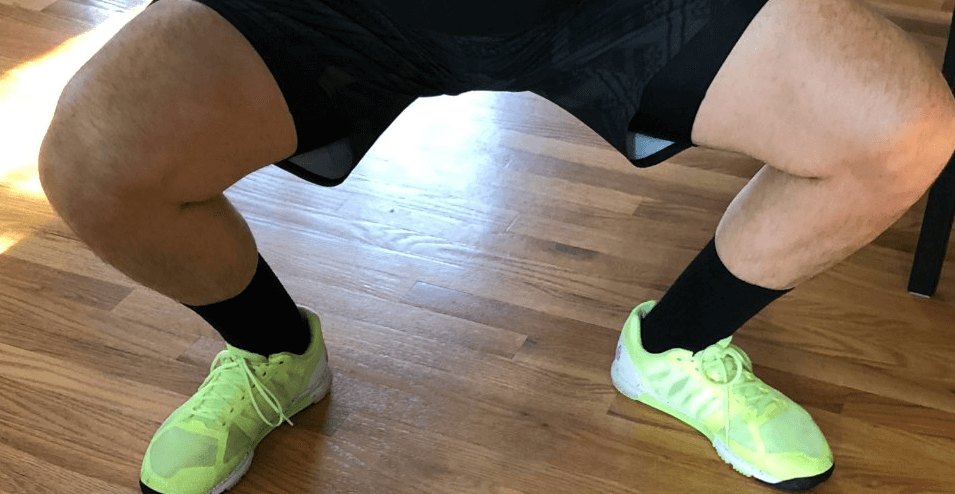Dig in with your feet to gain stability when doing your squat