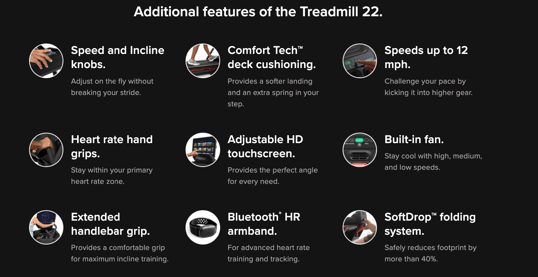 treadmill features for zwift