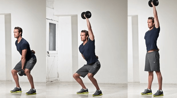 The one arm dumbbell snatch is a rather simple workout if done right