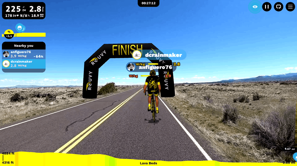Both Zwift and Rouvy are great apps for indoor cyclists, with one having been a pinnacle of indoor cycling and the other bringing a whole new perspective into the game