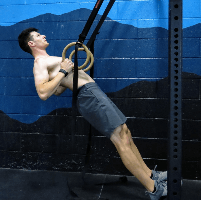 Here is how you do the ring row exercise
