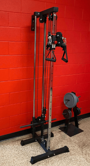 The Valor Fitness BD - 62 is a great wall mount cable station that comes across as a great space-saving home gym