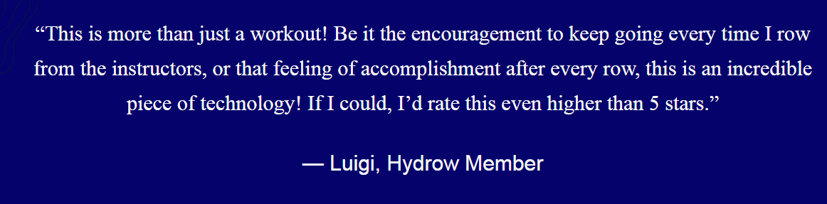 What do customers have to say about the hydrow rower