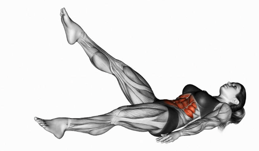 What muscles does the pilates scissor workout work