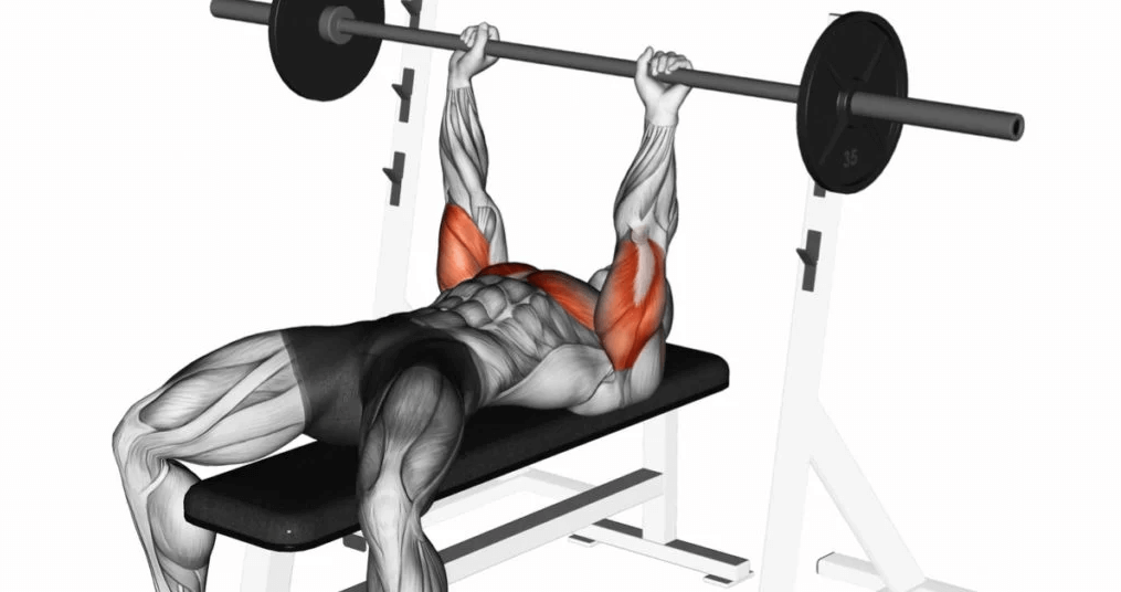 With the close grip bench press you get to work tricep brachii, forearms and pectoralis major