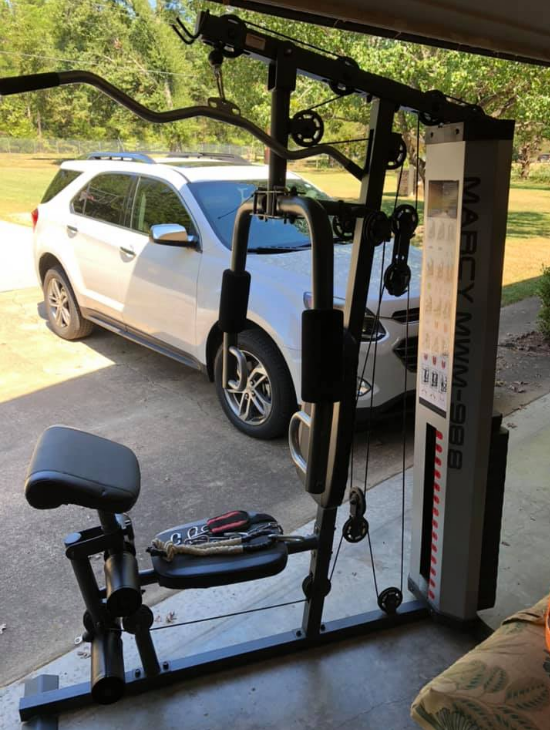 Here is a close look at this Marcy home gym MWM 988 Vs 990 bout to give you an idea of what each home gym is made of -1