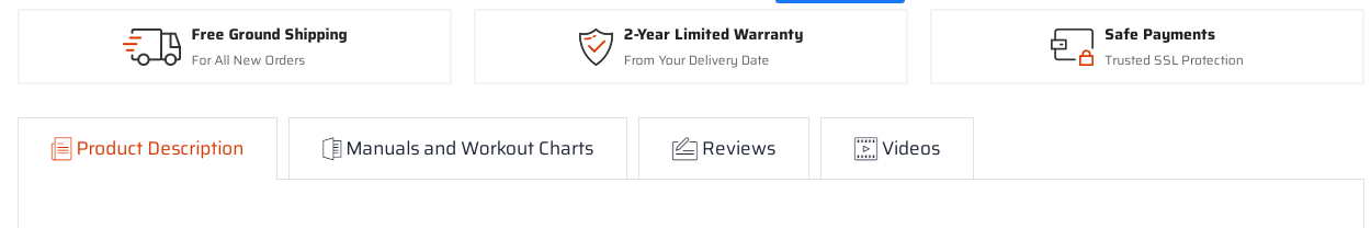 The warranty on both gyms is at 2 years, which is quite cool for a secure purchase