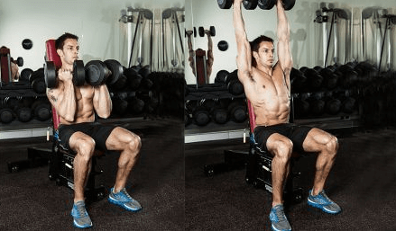 You can do the Arnold press just like you would any other overhead press exercise