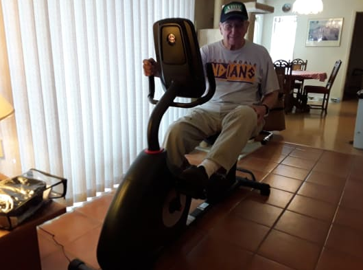 Senior citizens will have an easier time on the Schwinn 270 recumbent bike than on the upright Nautilus R614