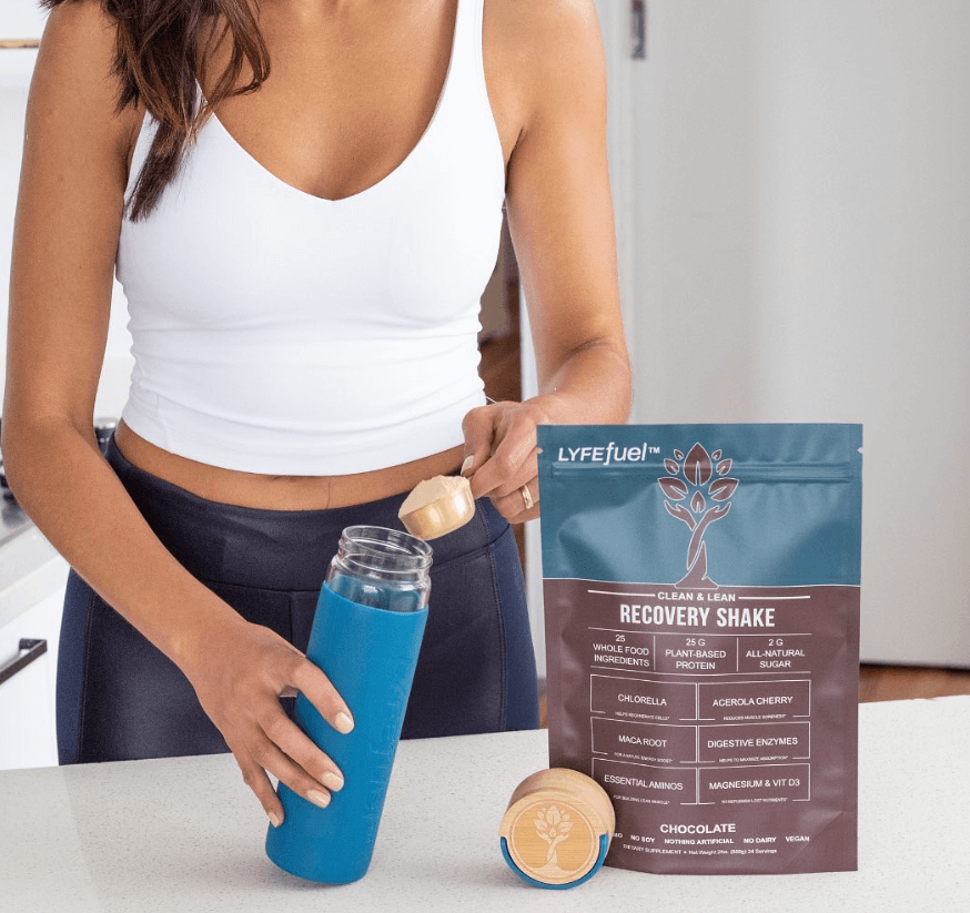 Lyfe Fuel's Recovery Shake is a post-workout shake designed to help repair and refuel your body after a hard workout.