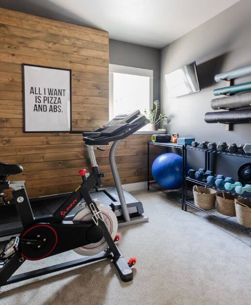 Deciding the best height for a workout room depends on several factors