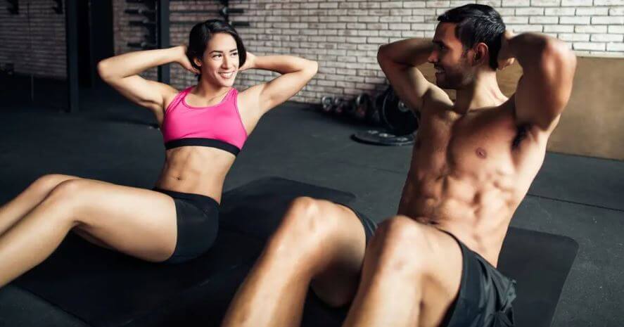 At three months you will be able to do all 100 crunches in a row