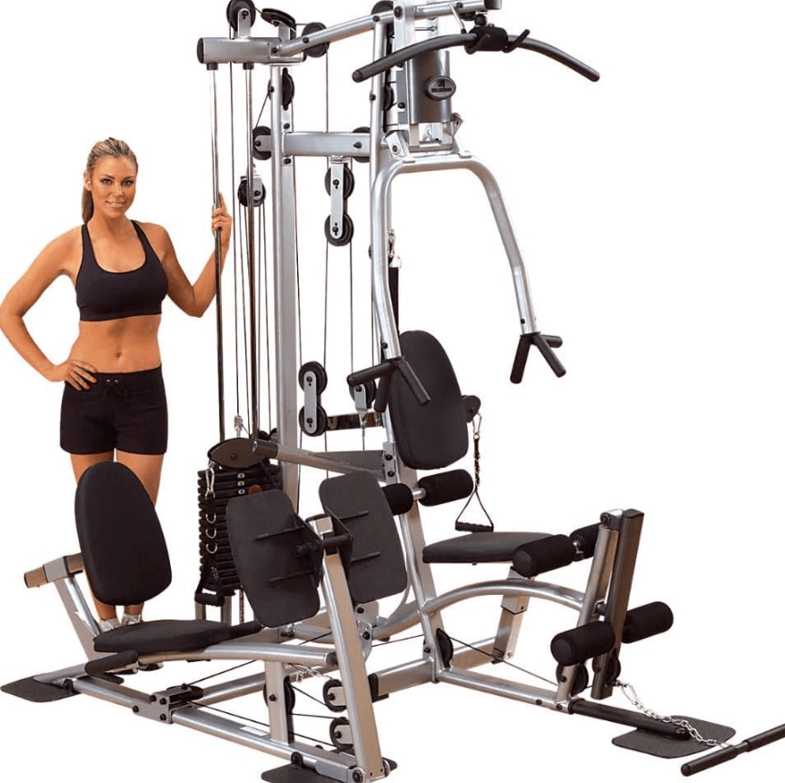 Experience a complete home gym workout with the Body-Solid Powerline P2LPX, featuring a built-in leg press for ultimate strength and versatility