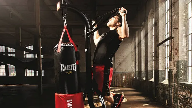 Punching Bag Stand with Pull Up Bar